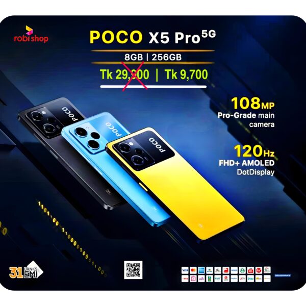 POCO X5pro 5G, 8/256GB (Global version) Robi Campaign offer